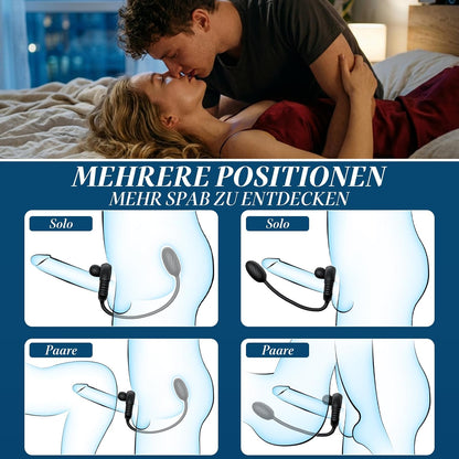 3 IN 1 Penisring Prostatamassagegerät Analvibrator Stimulator mit 10 Vibrationsmodi