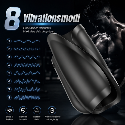 Automatische Penistrainer Stimulator Sex Masturbator mit 8 Vibrationsmodi