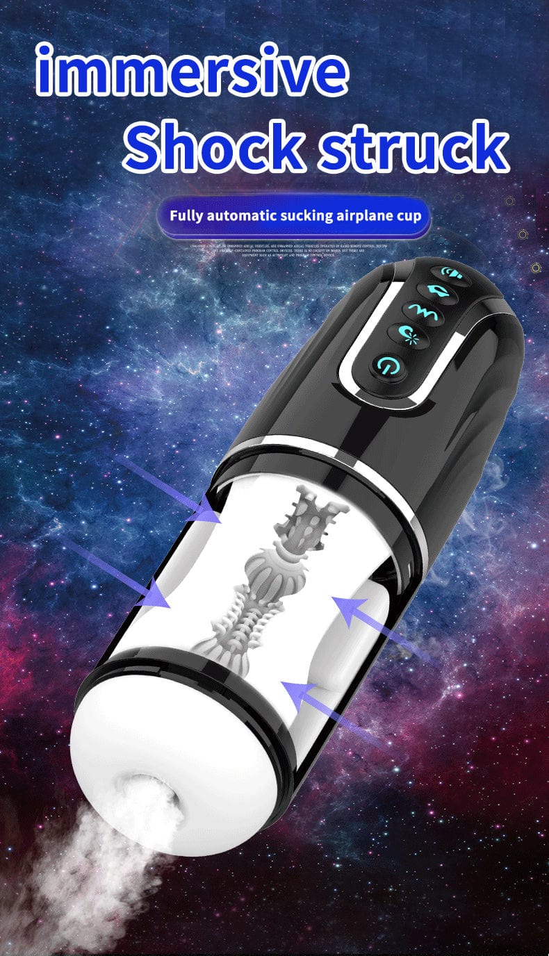 App Steuerung Elektrischer Masturbator Blowjob Simulator mit 6 Vibration & Saugen