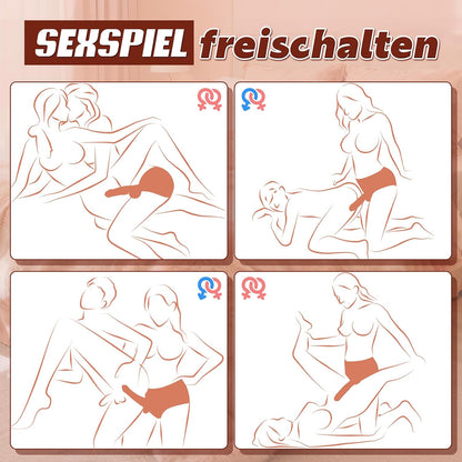 Realistischer Strap on Umschnall Dildo Sex Spielzeug Strapon Massivem Penis mit Harness