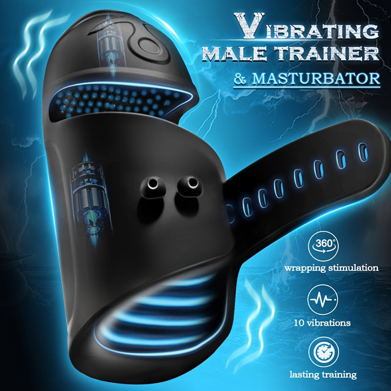 Einstellbarer Elektrische Penis Vibrator Eichelstimulator mit 10 Vibrationsmodi