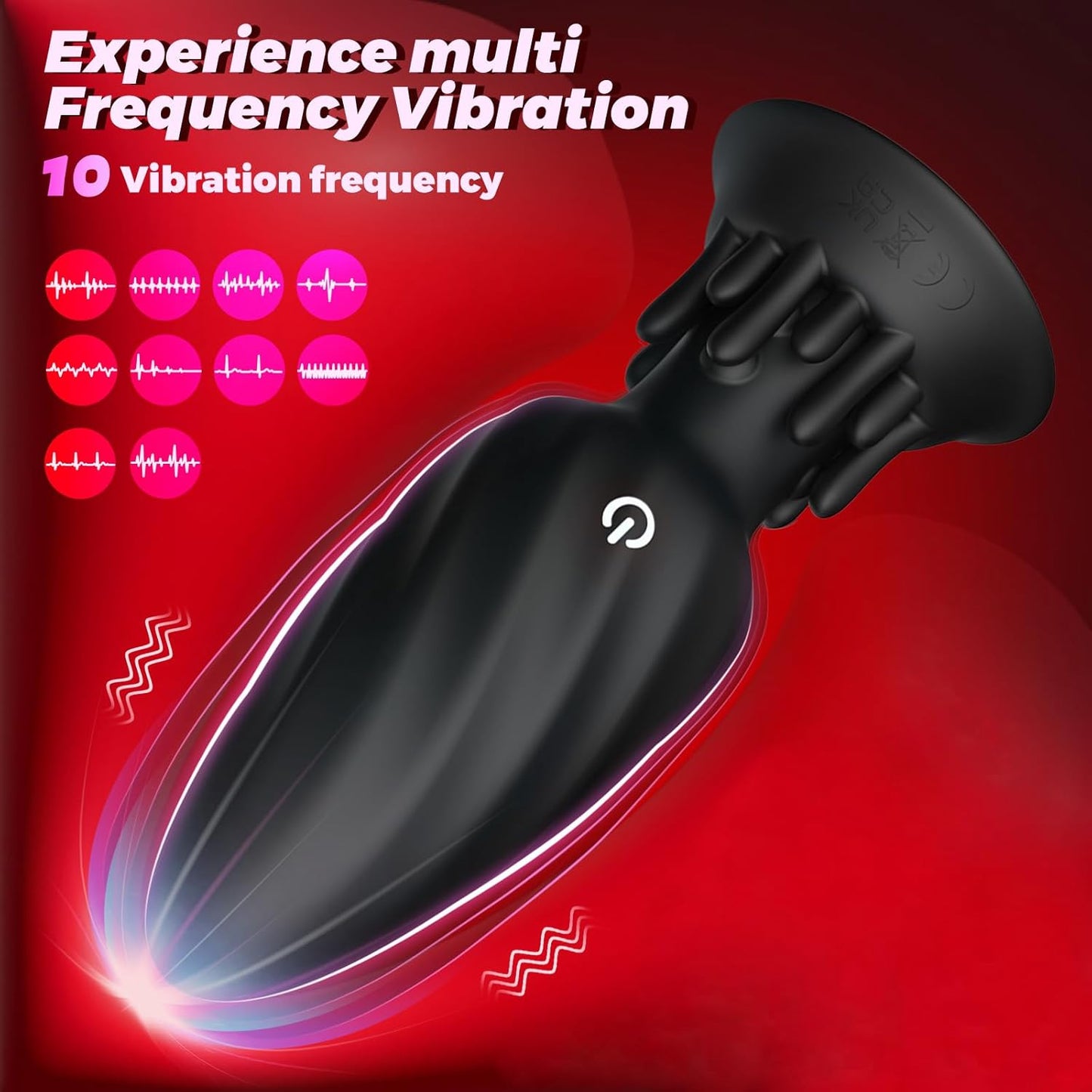360° Rotation Analplug Vibrator mit 10 Vibrations und Rotationsmodi
