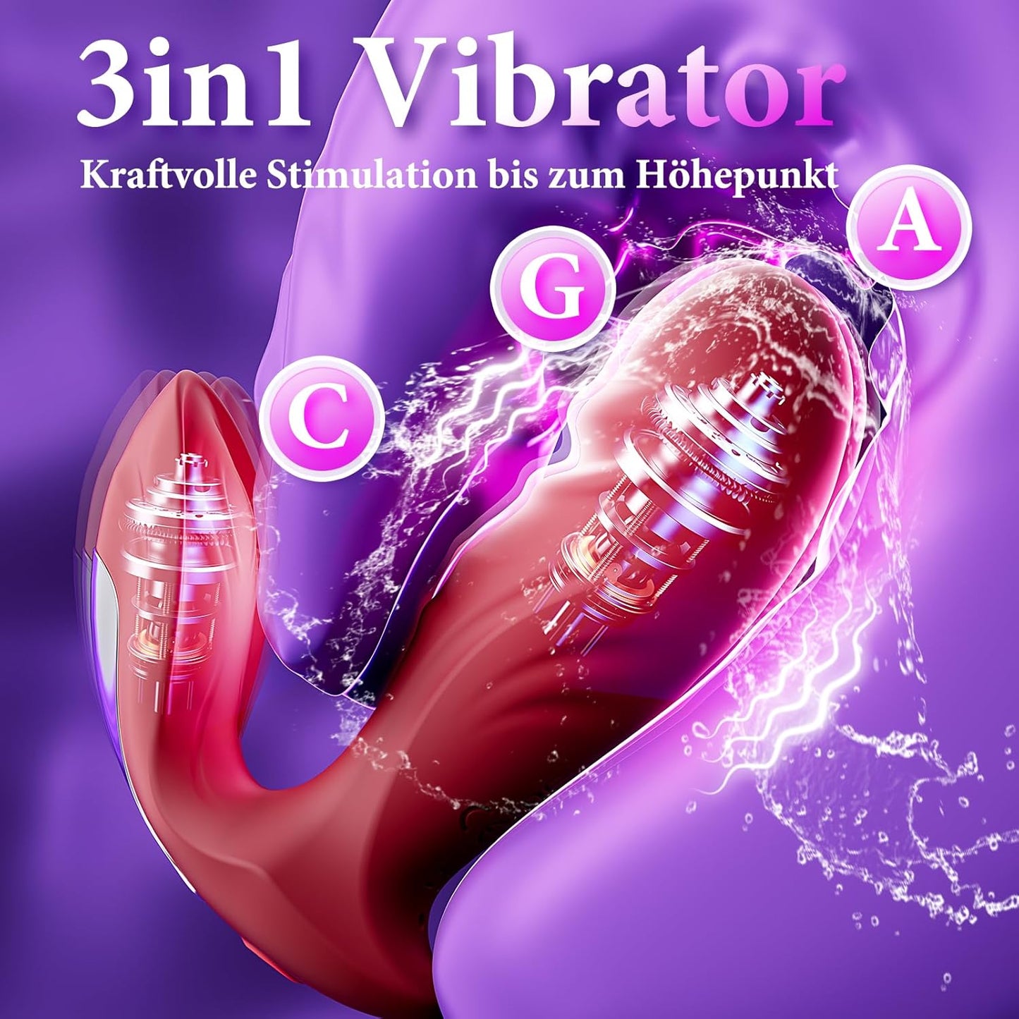 APP-gesteuertes Butterfly Vibrator Klitoris Stimulator mit 9 Vibrationsmodi