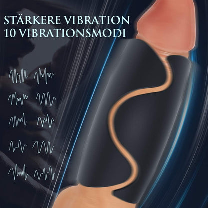 40 ℃ Heizung Elektrischer Penistrainer Vibrator Masturbator mit 10 Vibrationsmodi
