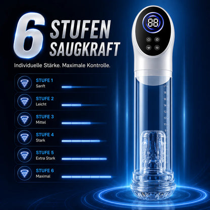 LCD-Display Elektrische Penis Pumpe Vakuumpumpe mit 6 Stufen Saugkraft