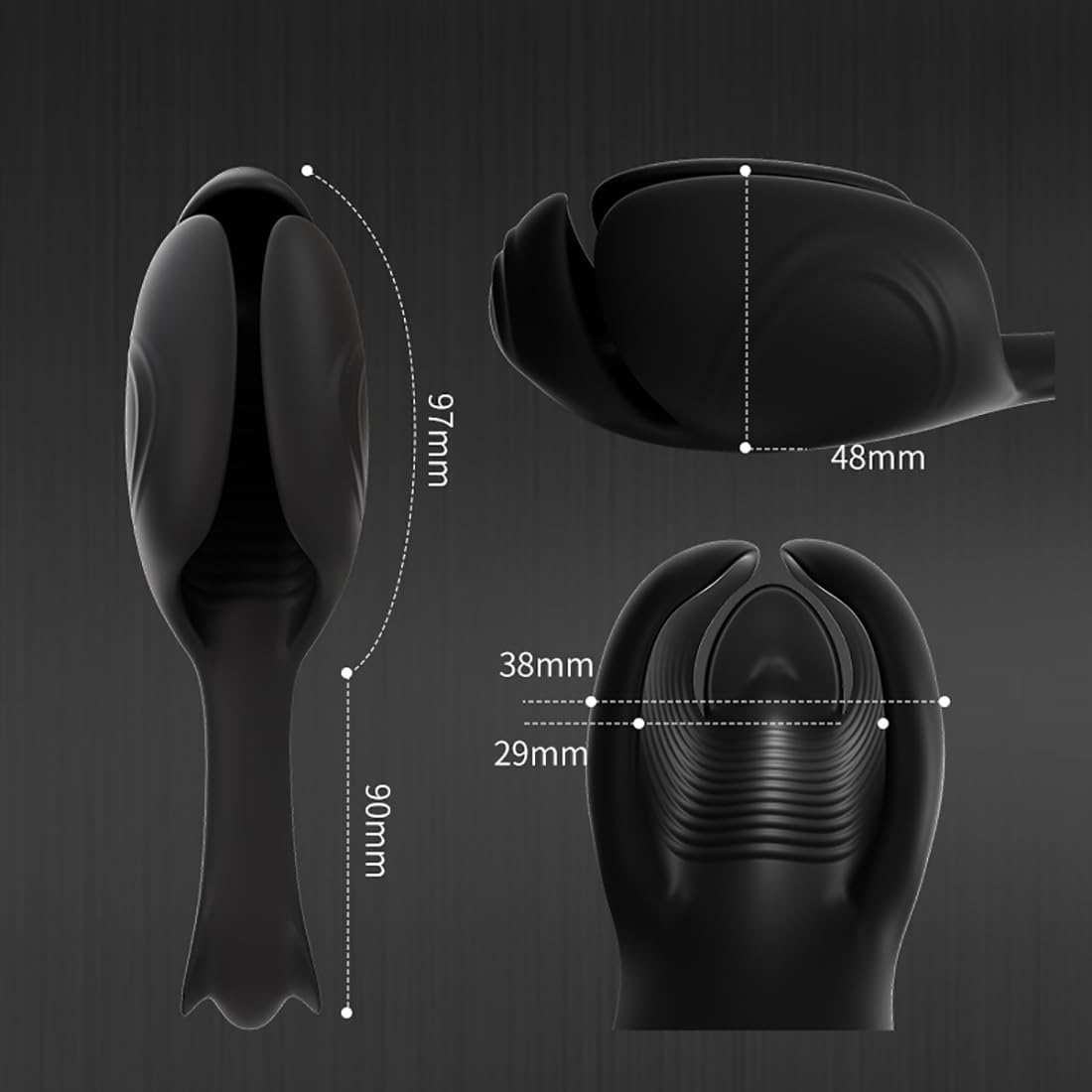 2 IN 1 Elektrische Cup Masturbator Penistrainer Massagegerät mit 10 Vibrationsmodi