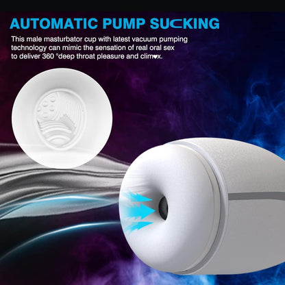 Automatischer Saug-Masturbator Penis Stroker mit 3 Saugmodi & 4 Vibrationsmodi