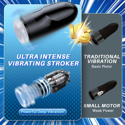 Automatischer Masturbator Pocket Pussy Stroker Machine mit 3 Vibrations und 9 Saugmodi