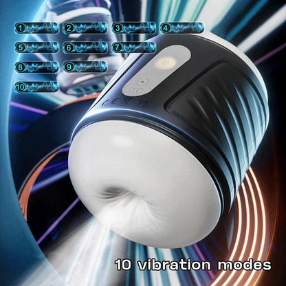 Elektrischer Penistrainer Masturbator Pocket Stroker mit 10 Starke Vibratoren
