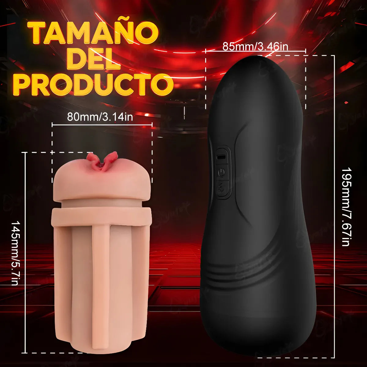 360 Grad Automatischer Oralsex Masturbator Saugpumpe mit 10 Vibrationsmodi