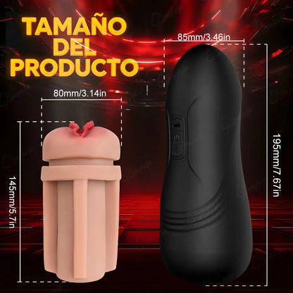 360 Grad Automatischer Oralsex Masturbator Saugpumpe mit 10 Vibrationsmodi