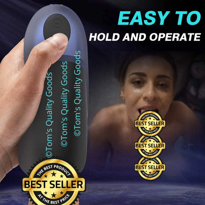Automatischer Penis Trainer Stroker Masturbator mit 14 Vibrationsmodi & 2 Motoren