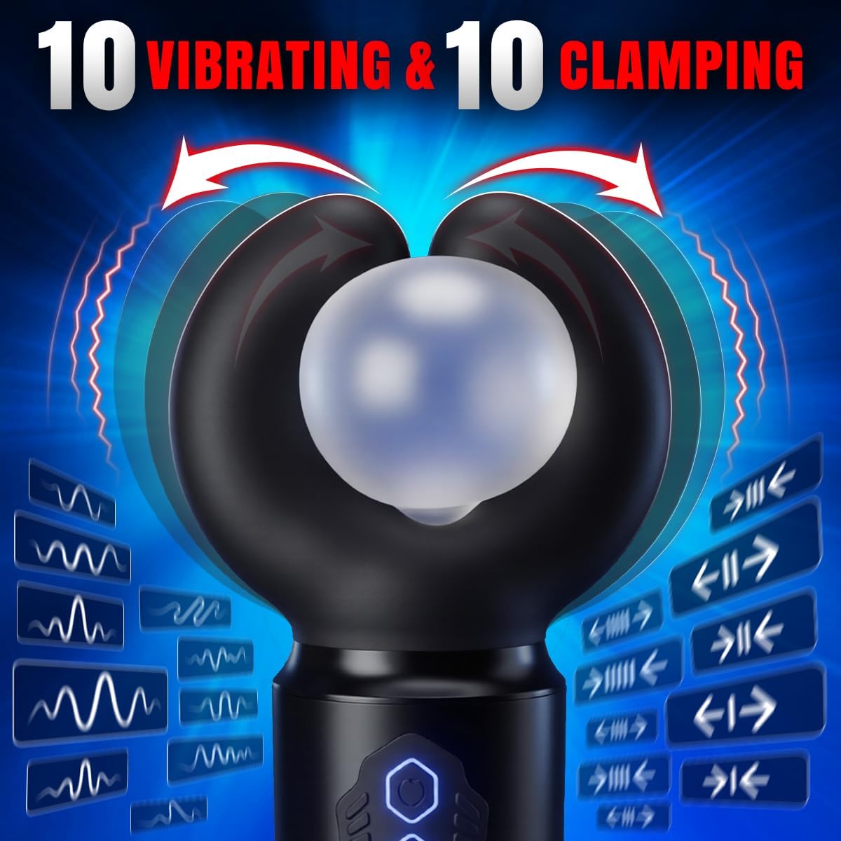 Automatische Masturbieren Penis Trainer mit 10 Beißmodi & 10 kraftvolle Vibrationsmodi