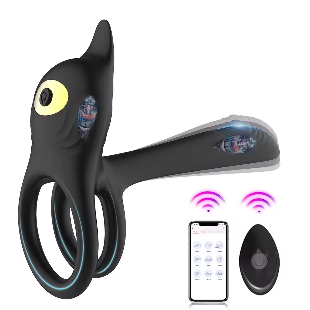 3 IN 1 Cock Ring Penis Vibrator Stimulator mit 10 Vibrationsmodi