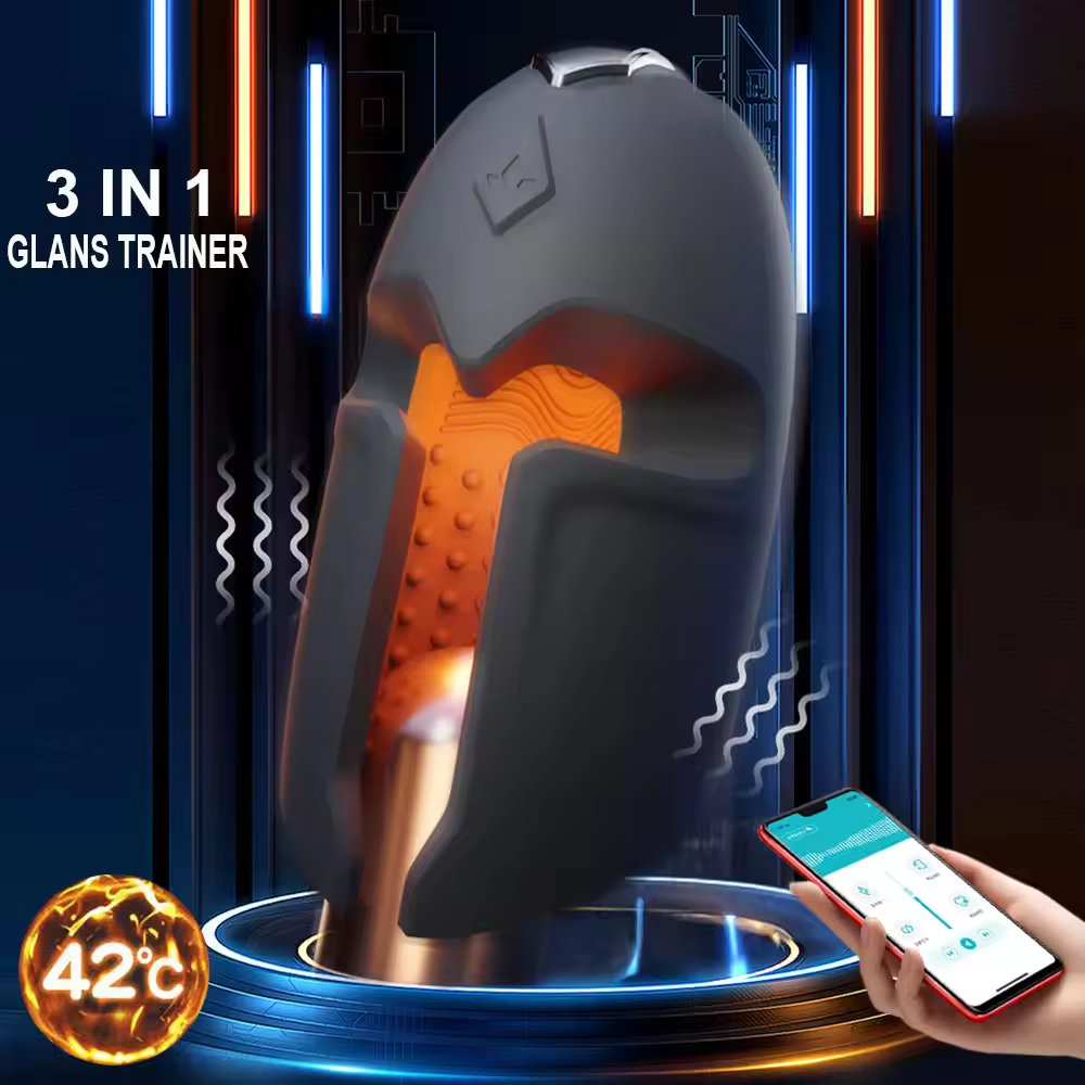 App-Fernbedienung Eichelvibrator Penistrainer Massagegerät Masturbator mit 10 Vibrations