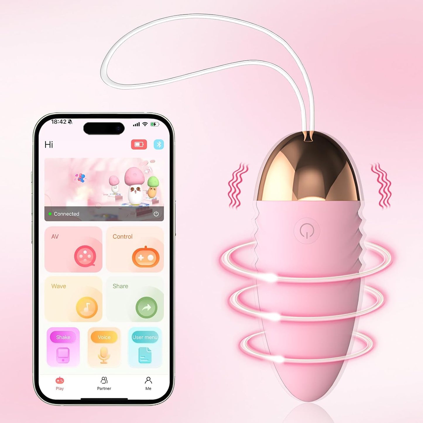 APP Fernbedienung Mini G-Punkt & Klitoris Vibrator mit 10 Vibrationsmoden