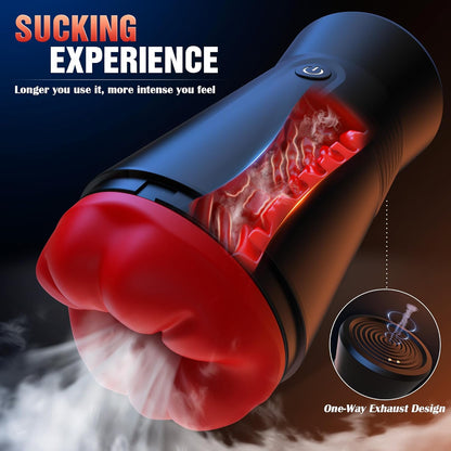 360° Umwickelter Penistrainer Stroker Blowjob Masturbator mit 9 Saug und Vibrationsmodi