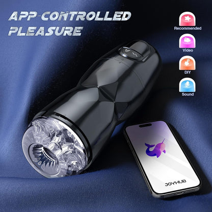 App-gesteuerte Masturbator Vakuumpumpe mit 5 Saug und 9 Vibrationsmodi
