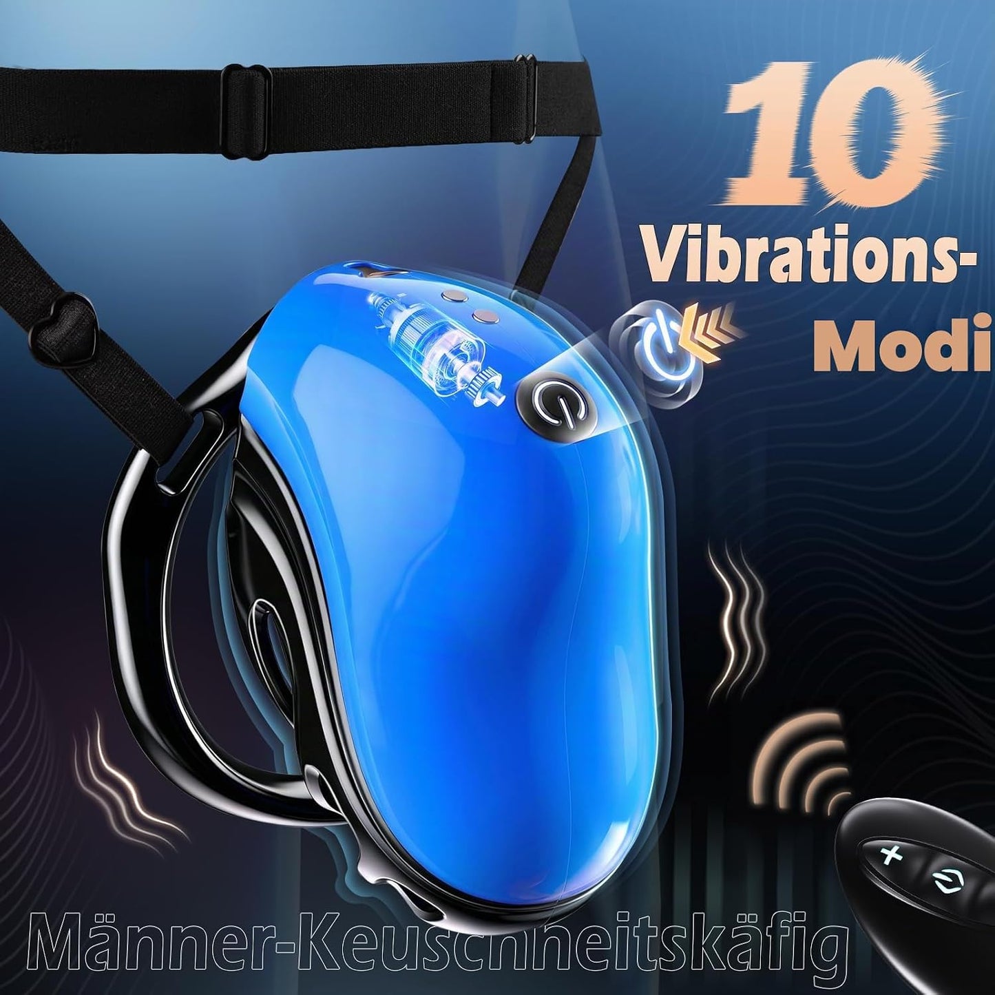 Peniskäfig Chastity Cage Bdsm Keuschheitskäfig Herren Peniszaumzeug mit Fesseln & Bondage Belt