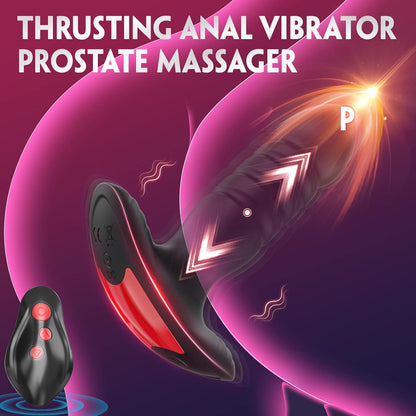Analvibrator Prostata Massagegerät Stimulator mit 7 Stoß und Vibrationsmodi
