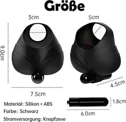 Hodenring Penisring Vibrator Massagegerät Masturbator mit Kraftvolle Vibration