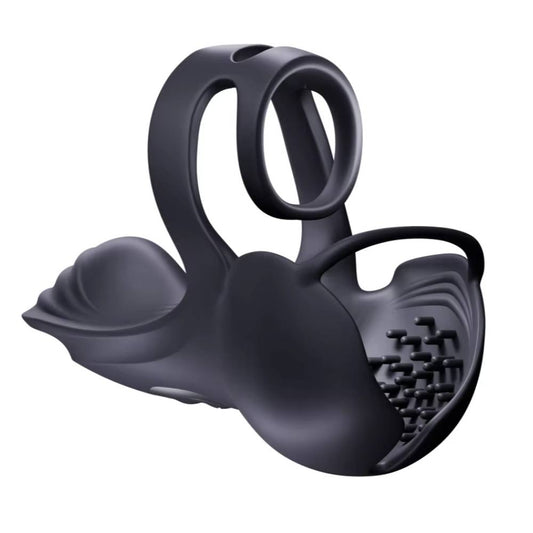 360° Hoden Vollabdeckungsstimulator Penistrainer Vibrator mit 9 Vibrations & Heizmodi