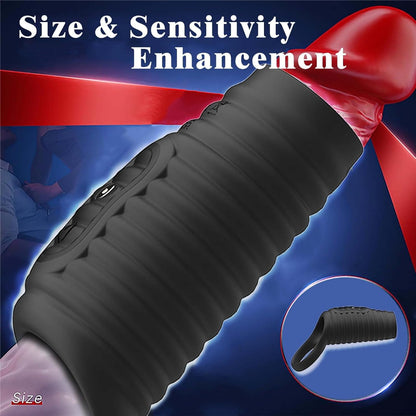 Penisring Vibrator Stimulator Penishülle Penismanschetten mit 10 Vibration