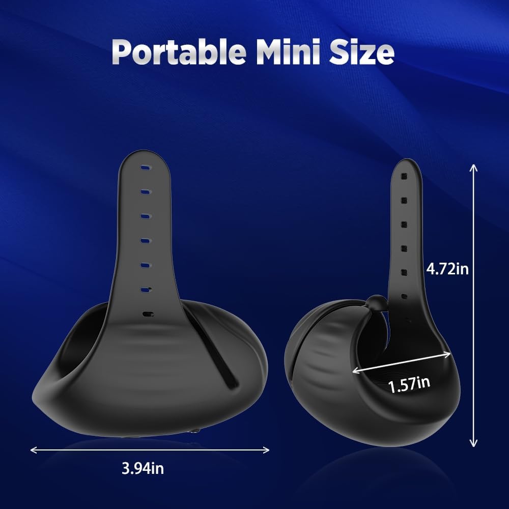 360° Umhüllung Automatische Penistrainer Eichelmassagegerät mit 10 Vibrationsmodi