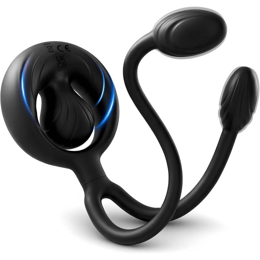 Penisring Trainer Taint-Stimulator Analplug Prostata Massagegerät mit 10 Modi