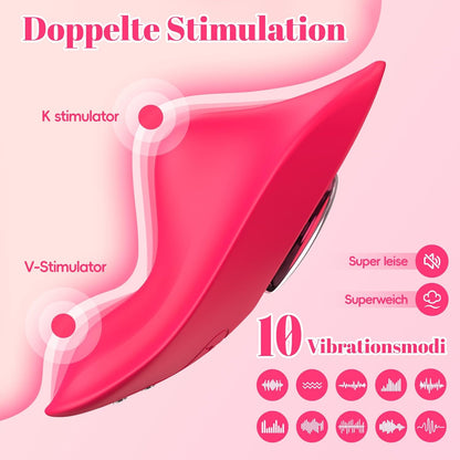 APP Fernbedienung Butterfly Vibrator Klitoris Erotisches Stimulator mit 10 Vibrationsmuster