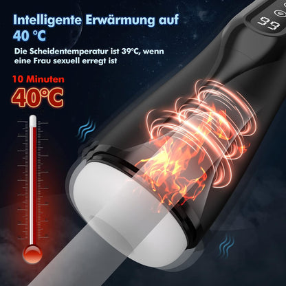 LCD Display Elektrisch Masturbator Penis Trainer Vibrator mit 9 Saugmodi 9 Vibrationsmodi