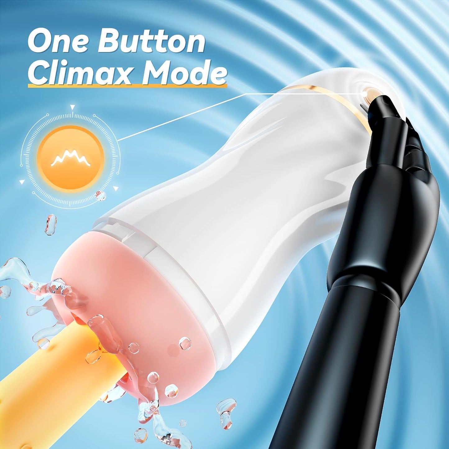 KI-interaktiver Saugmasturbator Penis Stroker Sexmachine mit 7 Vibrations und Saugmodi