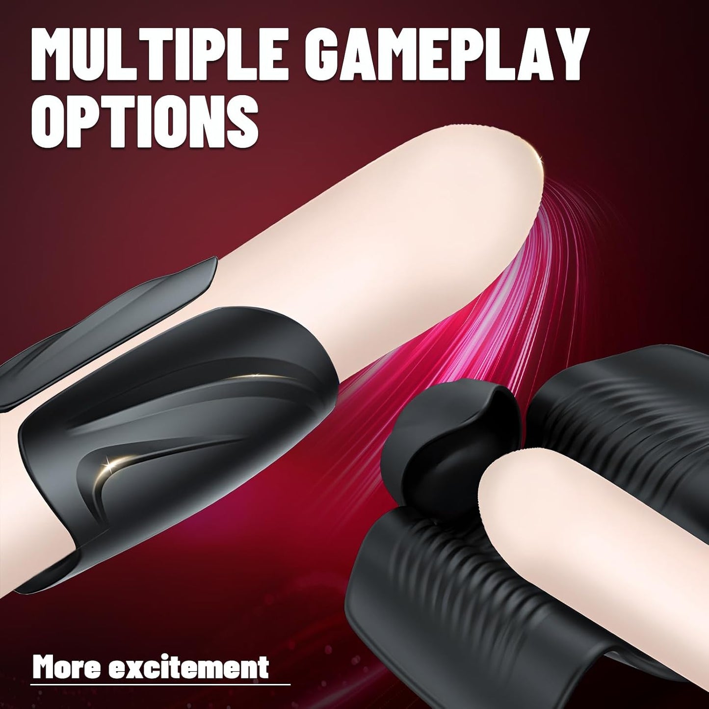 Freihändiger Penis Trainer Vibrator Eichelstimulator mit 10 Vibrationsmodi