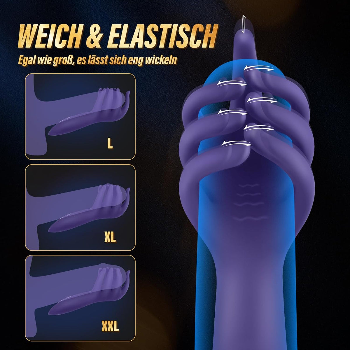 Elektrischer Eichel Stimulator Penismassagegerät Vibrator Masturbator mit 10 Vibrationsmodi
