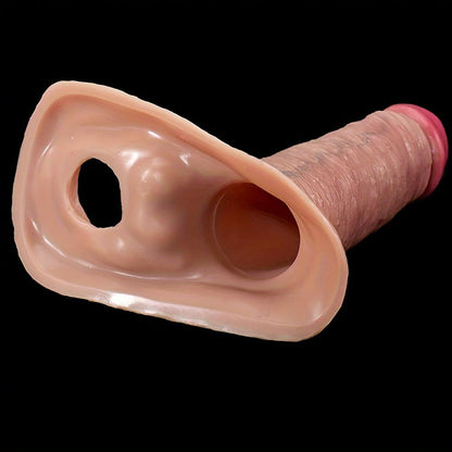 Realistische Penishülle Penismanschetten mit Hodenringen Penis Extender