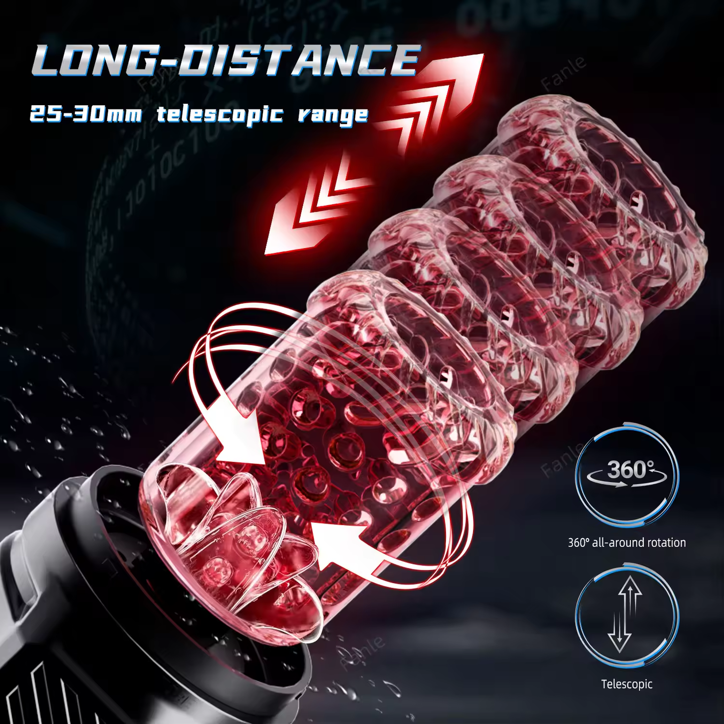 Automatischer KI-Masturbator Stroker Blowjob Sexmachine mit 12 Stoßmodi und 360° Rotation