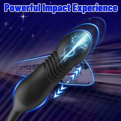 Thrusting Anal Vibrator Prostata Massager Cockring mit 9 Vibrationsmodi