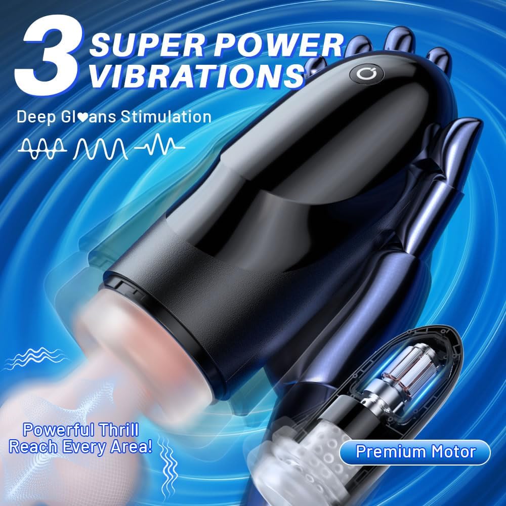 Automatischer Masturbator Pocket Pussy Stroker Machine mit 3 Vibrations und 9 Saugmodi