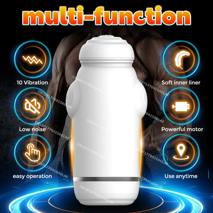 Automatischer Masturbator Penis Stroker Blowjob mit 10 Schwingungsmodi