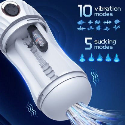 Vollautomatisch Masturbator Stroker Blowjob mit Saug & Vibrations & Teleskopisch