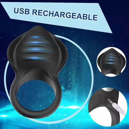 App-gesteuerter Cock Ring Penis Vibrator mit 9 Vibrationsmodi