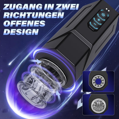 Elektrischer Masturbator Penistrainer Stroker mit 7 Vibrationsmodi und 5 Rotationsgeschwindigkeiten