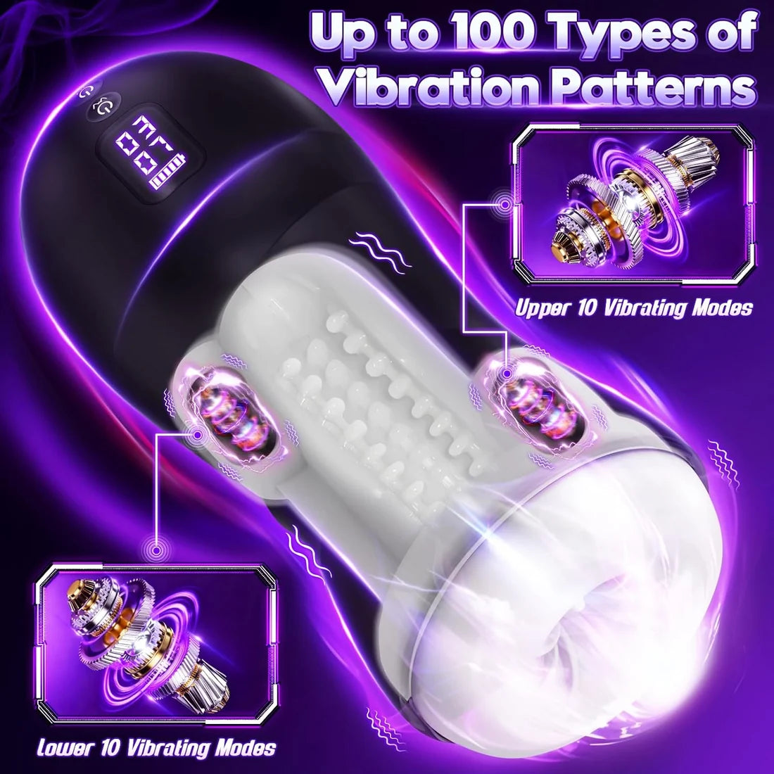 Automatischer Masturbator Blowjob Maschine Penis Stroker mit 100 Play Styples
