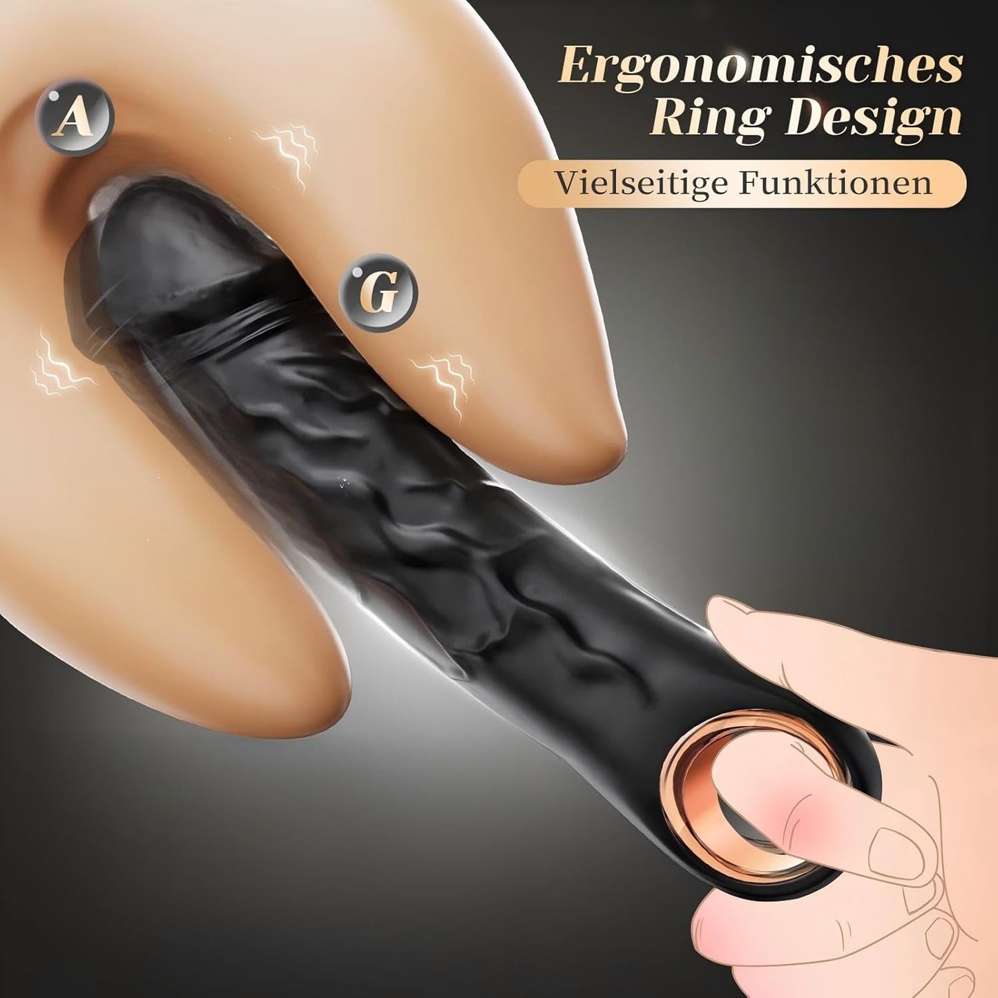 Klassischer Vibrator Realistische Dildo mit 10 Vibration