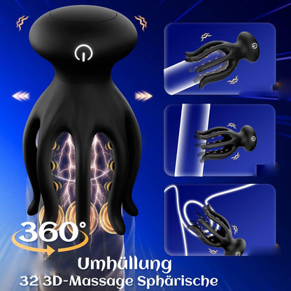 KI-Interaktion Penis Vibrator Eicheltrainer Masturbator mit 10 Modi