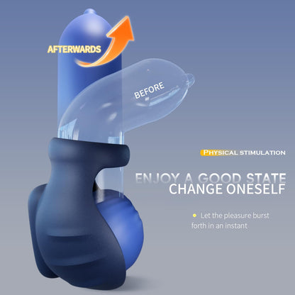 Dual Cockring  Penistrainer Hodenvibrator Massagegerät mit 10 Vibrationsmodi