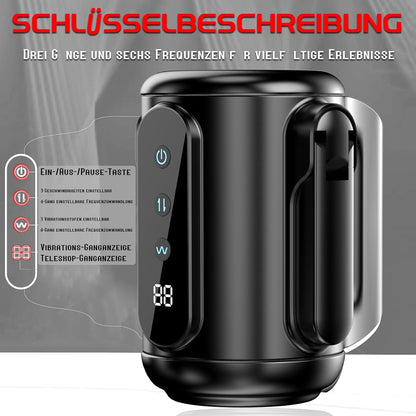 Automatischer Masturbator Penistrainer Stroker Blowjob mit 9 Frequenzen