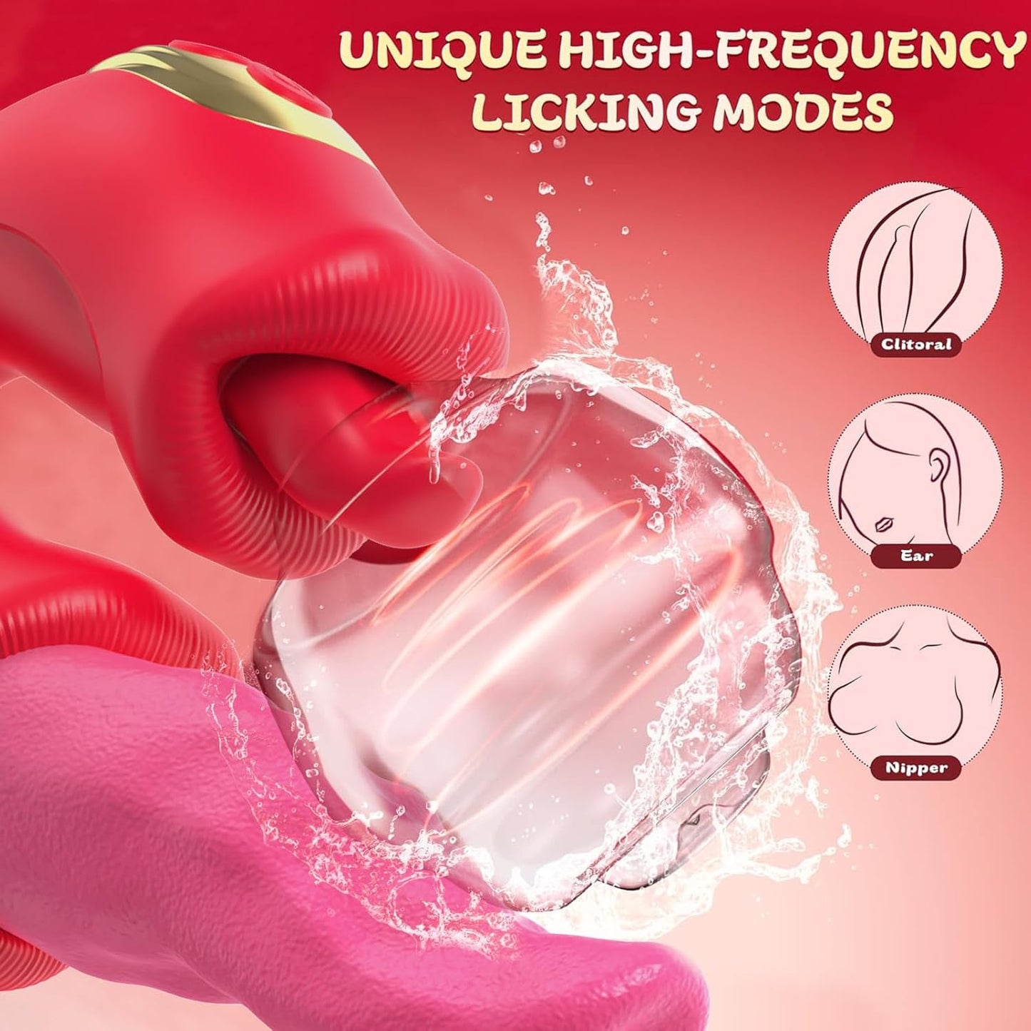 3 IN 1 Klitoris Vibrator G-Punkt Stimulator mit 10 Vibrations und Rotationsmodi