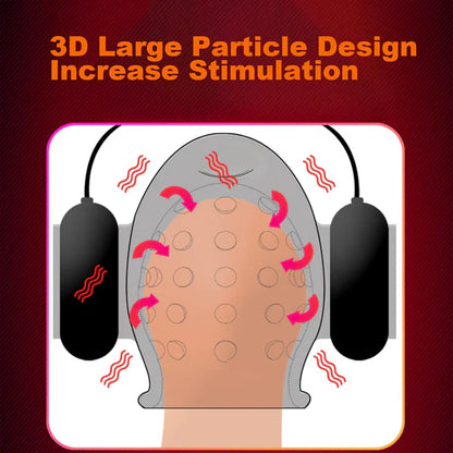 Eicheltrainer Penisvibrator Masturbator mit 10 Vibrationen und 20 Frequenzen