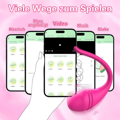 Intelligente APP-Steuerung Wearable G Spot Vibratoren Stimulator mit 10 Vibrationsmodi